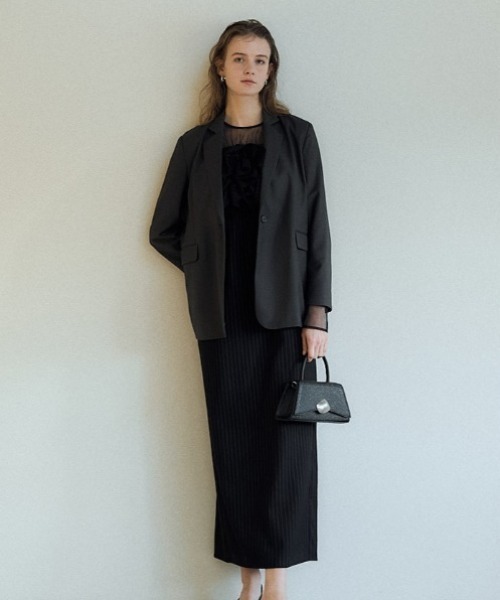 LE’RURE Wavy frill bustier stripe dress Wavy frill bustier stripe dressのドレス|Dorry Doll / LE'RURE