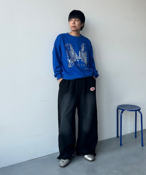 west ride プリズナーパンツ 囚人 スウェットパンツ 黒/青 UNDERSTATEMENTs（アンダーステイトメント）の「【ユニセックス