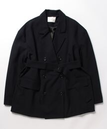 古着 OLD カシミヤ混 ダブルテーラードジャケット ブラック CATEGORY テーラードジャケット | cozy vintage