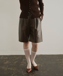 ELLEgirl | ヴィーガンレザーハーフパンツ(その他パンツ)