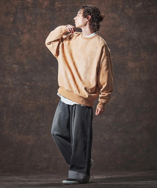 Jih Nunc（ジーヌンク）の「mp14002-11.5ozデニムロールアップ加工ワイドパンツ(JIH-R1136)（デニムパンツ・メンズ・ブルー/ブラック/インディゴブルー・L/M/S）」の19枚目の写真