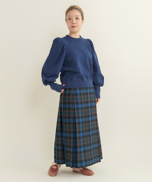 CHILD WOMAN（チャイルドウーマン）の「アメリカンドライ裏毛 ボリューム袖プルオーバー（Tシャツ/カットソー・レディース・ネイビー/グレー/レッド・FREE）」の22枚目の写真