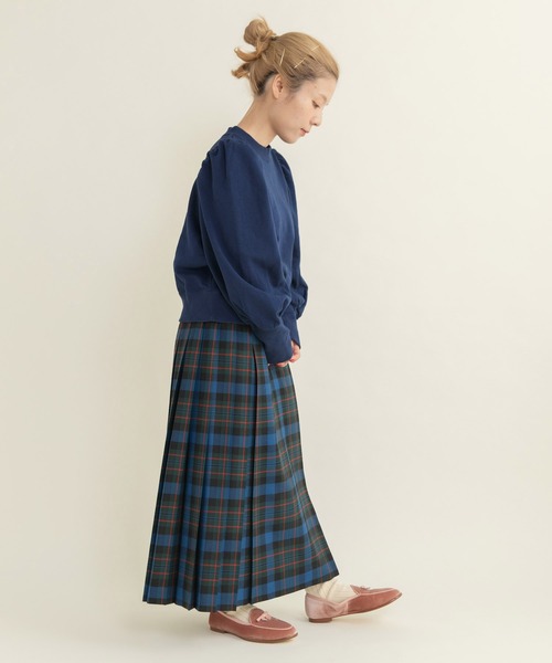 CHILD WOMAN（チャイルドウーマン）の「アメリカンドライ裏毛 ボリューム袖プルオーバー（Tシャツ/カットソー・レディース・ネイビー/グレー/レッド・FREE）」の21枚目の写真