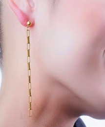 SARINOHANA/ロングチェーンピアス/ステンレス