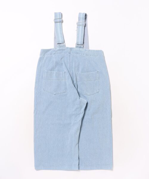maarook（マルーク）の「ブルーデニムニットサスペンダーパンツ（デニムパンツ・キッズ・ブルー・130cm/120cm/110cm）」の2枚目の写真