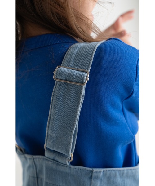 maarook（マルーク）の「ブルーデニムニットサスペンダーパンツ（デニムパンツ・キッズ・ブルー・130cm/120cm/110cm）」の5枚目の写真