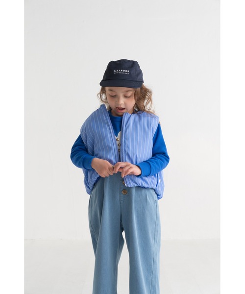 maarook（マルーク）の「ブルーデニムニットサスペンダーパンツ（デニムパンツ・キッズ・ブルー・130cm/120cm/110cm）」の7枚目の写真