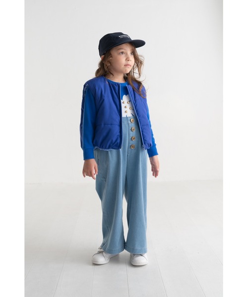 maarook（マルーク）の「ブルーデニムニットサスペンダーパンツ（デニムパンツ・キッズ・ブルー・130cm/120cm/110cm）」の9枚目の写真