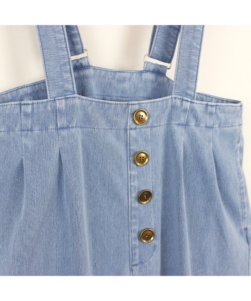 maarook（マルーク）の「ブルーデニムニットサスペンダーパンツ（デニムパンツ・キッズ・ブルー・130cm/120cm/110cm）」の15枚目の写真