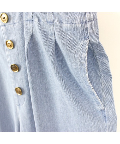 maarook（マルーク）の「ブルーデニムニットサスペンダーパンツ（デニムパンツ・キッズ・ブルー・130cm/120cm/110cm）」の18枚目の写真