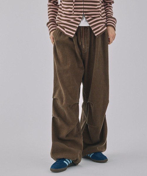 Unblend（アンブレンド）の「【Unblend】ヴィンテージライク ドロスト2タックバルーンパンツ（その他パンツ・レディース・ブラウン/ブラック/ピンク・FREE）」の19枚目の写真