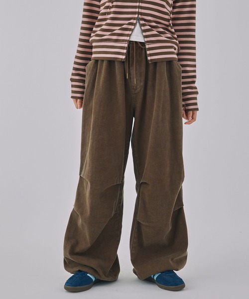 Unblend（アンブレンド）の「【Unblend】ヴィンテージライク ドロスト2タックバルーンパンツ（その他パンツ・レディース・ブラウン/ブラック/ピンク・FREE）」の20枚目の写真