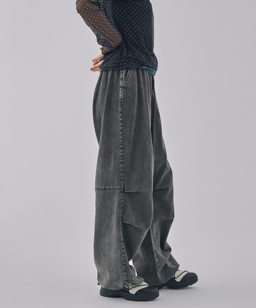 Unblend（アンブレンド）の「【Unblend】ヴィンテージライク ドロスト2タックバルーンパンツ（その他パンツ・レディース・ブラウン/ブラック/ピンク・FREE）」の6枚目の写真