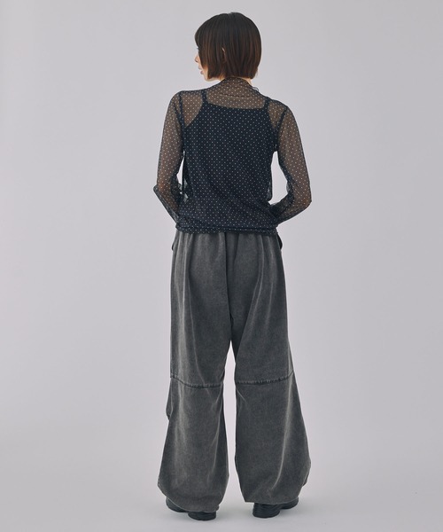 Unblend（アンブレンド）の「【Unblend】ヴィンテージライク ドロスト2タックバルーンパンツ（その他パンツ・レディース・ブラウン/ブラック/ピンク・FREE）」の10枚目の写真