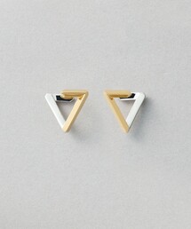 LACOSTE トライアングル型ピアス 両耳 CAREERING - 【両耳用】TRIANGLE 501 YELLOW トライアングル