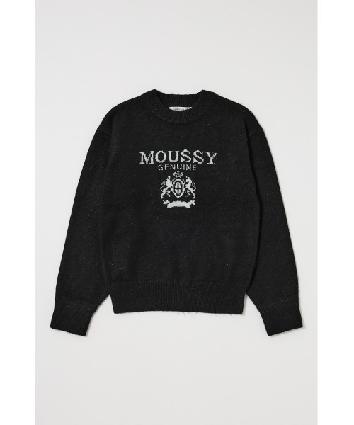 MOUSSY(マウジー)の「【ZOZO・一部店舗限定】GLITTER MOUSSY KNIT TOP / グリッターマウジーニット(ニット/セーター・レディース・ライトグレー系/ブラック/オフホワイト/グレー×ホワイト・FREE)」の10枚目の写真