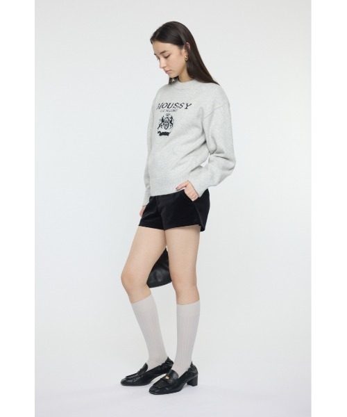 MOUSSY(マウジー)の「【ZOZO・一部店舗限定】GLITTER MOUSSY KNIT TOP / グリッターマウジーニット(ニット/セーター・レディース・ライトグレー系/ブラック/オフホワイト/グレー×ホワイト・FREE)」の6枚目の写真