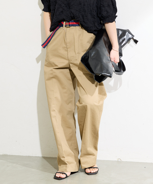 追加2》【BURK / バーク】ベルトツキチノパンツ（チノパンツ