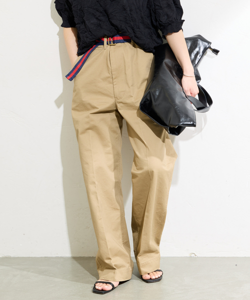 JOURNAL STANDARD(ジャーナルスタンダード)の「《追加2》【BURK / バーク】ベルトツキチノパンツ(チノパンツ・レディース・ネイビー/ベージュ・LARGE/MEDIUM)」の18枚目の写真