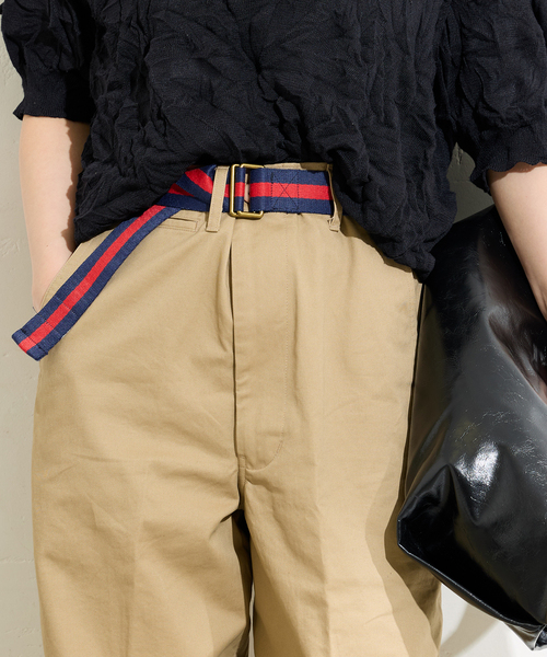 JOURNAL STANDARD(ジャーナルスタンダード)の「《追加2》【BURK / バーク】ベルトツキチノパンツ(チノパンツ・レディース・ネイビー/ベージュ・LARGE/MEDIUM)」の19枚目の写真