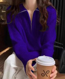 ニット/セーター（ブルー・ネイビー/青色系）ファッション通販