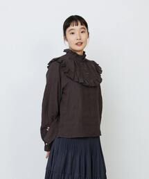 LOISIR | グランジリネンフリルディテールブラウス(シャツ/ブラウス)