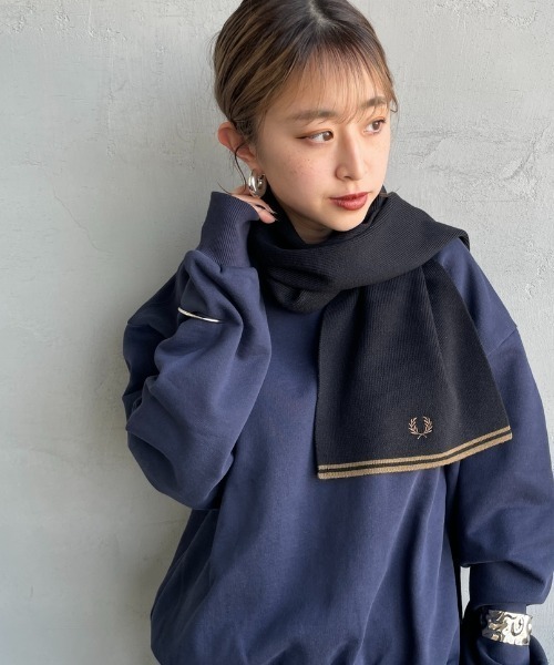 FRED PERRY/フレッドペリー] ツインティップ メリノウールスカーフ