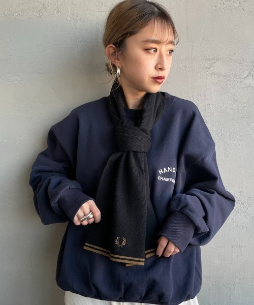 FRED PERRY/フレッドペリー] ツインティップ メリノウールスカーフ