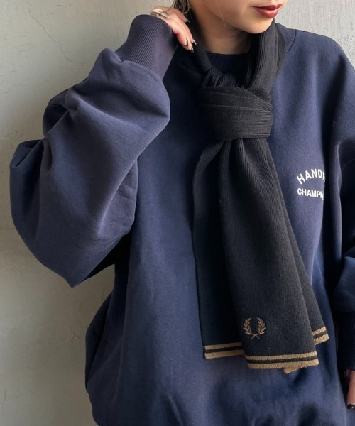 FRED PERRY/フレッドペリー] ツインティップ メリノウールスカーフ