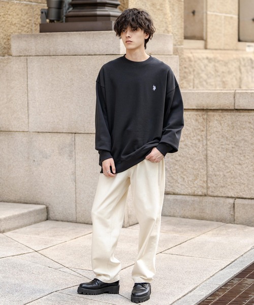 U.S. POLO ASSN. ユーエスポロアッスン オーバーサイズ裏起毛ワン