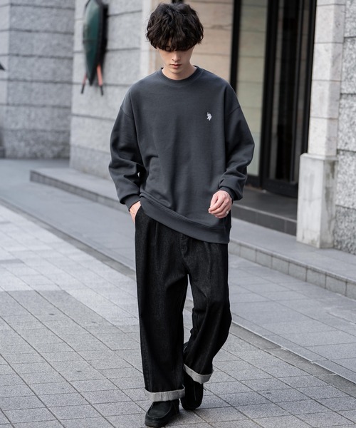 U.S. POLO ASSN. ユーエスポロアッスン オーバーサイズ裏起毛ワン