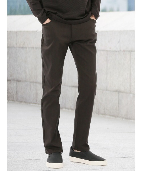 TAKA-Q（タカキュー）の「【 ストレッチ スリム】タカキュー 5ポケットパンツ ヘリンボン（チノパンツ・メンズ・ベージュ/ネイビー/グレー系その他2/ブラウン・3L/2S/S/MEDIUM/LARGE/X-LARGE）」の3枚目の写真