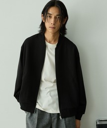 EMMA CLOTHES | 【セットアップ対応】TRストレッチ ルーズシルエット ミリタリーリブブルゾン(ブルゾン)