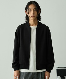 EMMA CLOTHES（エマクローズ）の「【セットアップ対応】TRストレッチ ルーズシルエット ミリタリーリブブルゾン（ブルゾン）」