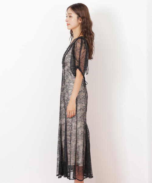 セール】◇ラメコードレースバイカラードレス（ワンピース）｜JILL by