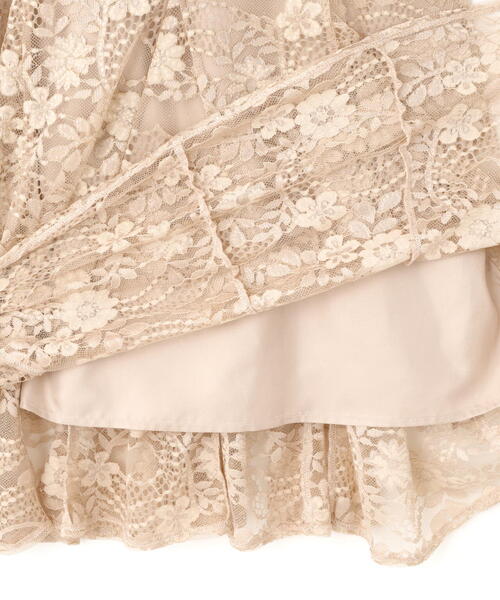 JILL by JILL STUART（ジルバイジルスチュアート）の「◇ラメコードレースバイカラードレス（ワンピース・レディース・ブラック/ピンク・SMALL/MEDIUM）」の7枚目の写真