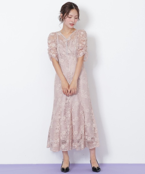 美品　ジルスチュアート　レース　ノーカラーコート　S JILL by JILL STUART（ジルバイジルスチュアート）の