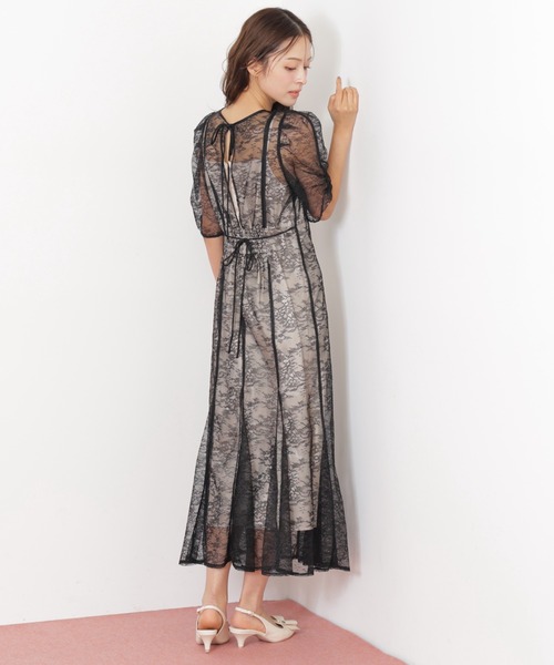 美品　ジルスチュアート　レース　ノーカラーコート　S 美品 ジルスチュアート レース ノーカラーコート S 美品 ジル