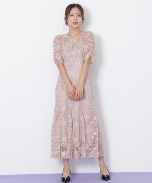 セール】◇ラメコードレースバイカラードレス（ワンピース）｜JILL by