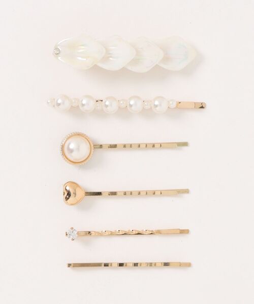 apres jour(アプレジュール)の「【apres jour×ARIAZ】アソート6SETパールヘアピン(ヘアピン・レディース・ゴールド/ホワイト/その他・FREE)」の1枚目の写真
