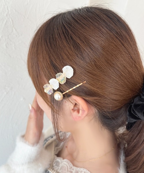 apres jour(アプレジュール)の「【apres jour×ARIAZ】アソート6SETパールヘアピン(ヘアピン・レディース・ゴールド/ホワイト/その他・FREE)」の4枚目の写真