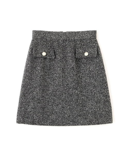 PROPORTION BODY DRESSING（プロポーションボディドレッシング）の「ツイードミニスカート / 1215220009（スカート・レディース・ブラック/ブラウン・MEDIUM/SMALL）」の3枚目の写真