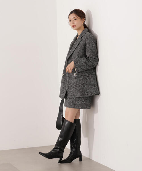 PROPORTION BODY DRESSING（プロポーションボディドレッシング）の「ツイードミニスカート / 1215220009（スカート・レディース・ブラック/ブラウン・MEDIUM/SMALL）」の12枚目の写真