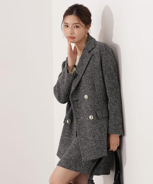 PROPORTION BODY DRESSING（プロポーションボディドレッシング）の「ツイードミニスカート / 1215220009（スカート・レディース・ブラック/ブラウン・MEDIUM/SMALL）」の13枚目の写真