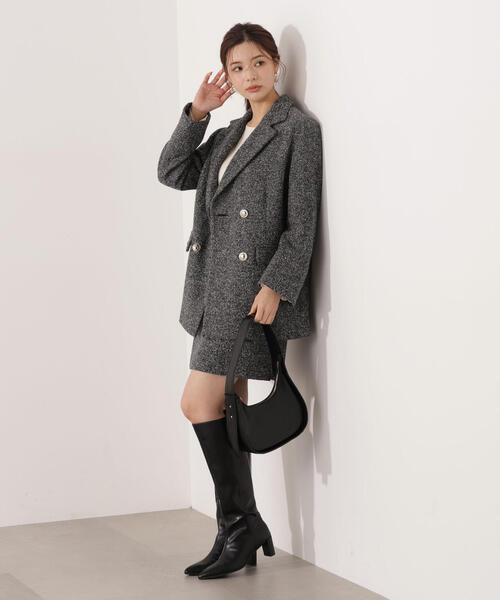 PROPORTION BODY DRESSING（プロポーションボディドレッシング）の「ツイードミニスカート / 1215220009（スカート・レディース・ブラック/ブラウン・MEDIUM/SMALL）」の14枚目の写真