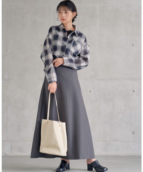 attiree（アティレー）の「【３色展開】チェックシャツ（シャツ/ブラウス・レディース・ブラウン/イエロー/ブラック・FREE）」の10枚目の写真