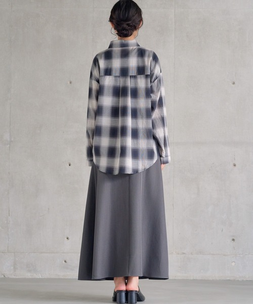 attiree（アティレー）の「【３色展開】チェックシャツ（シャツ/ブラウス・レディース・ブラウン/イエロー/ブラック・FREE）」の14枚目の写真