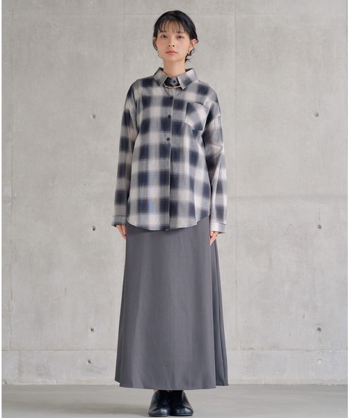 attiree（アティレー）の「【３色展開】チェックシャツ（シャツ/ブラウス・レディース・ブラウン/イエロー/ブラック・FREE）」の12枚目の写真
