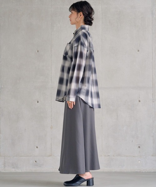 attiree（アティレー）の「【３色展開】チェックシャツ（シャツ/ブラウス・レディース・ブラウン/イエロー/ブラック・FREE）」の13枚目の写真
