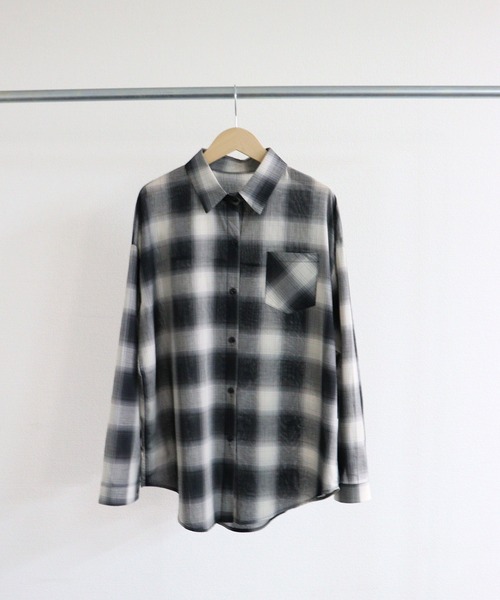 attiree（アティレー）の「【３色展開】チェックシャツ（シャツ/ブラウス・レディース・ブラウン/イエロー/ブラック・FREE）」の16枚目の写真